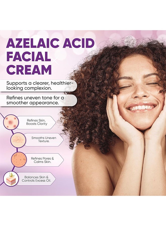CARVENCHY 14% Azelaic Acid - for Face, Redness-Soothing Azelaic Acid Facial Cream for Uneven Tone, Blemish-Prone Skin, Pore Care and Skin Clarity Support - Image 2